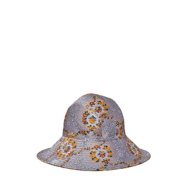 Women Brocade Reversible Bucket Hat - Baroque Rust Jacquard