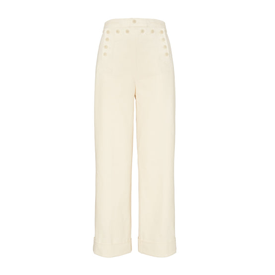 Women Denim Sailor Pant - Natural