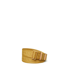 Women T Webbing Belt - Mustard