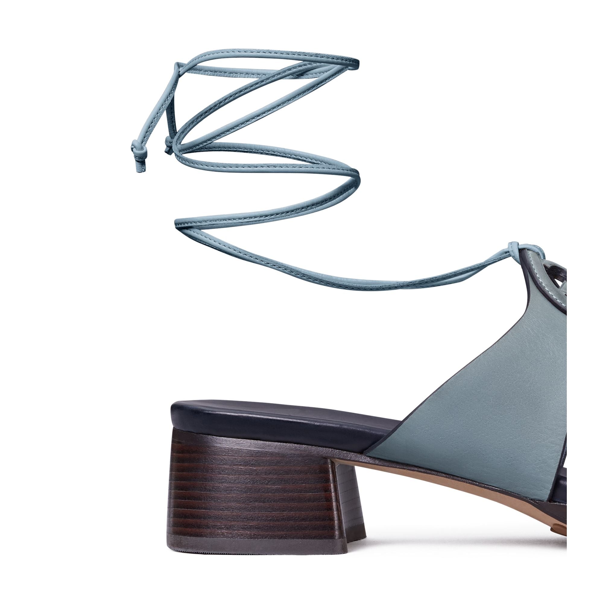 Women Bombe Miller Heel Sandal - Light Blue / Perfect Navy