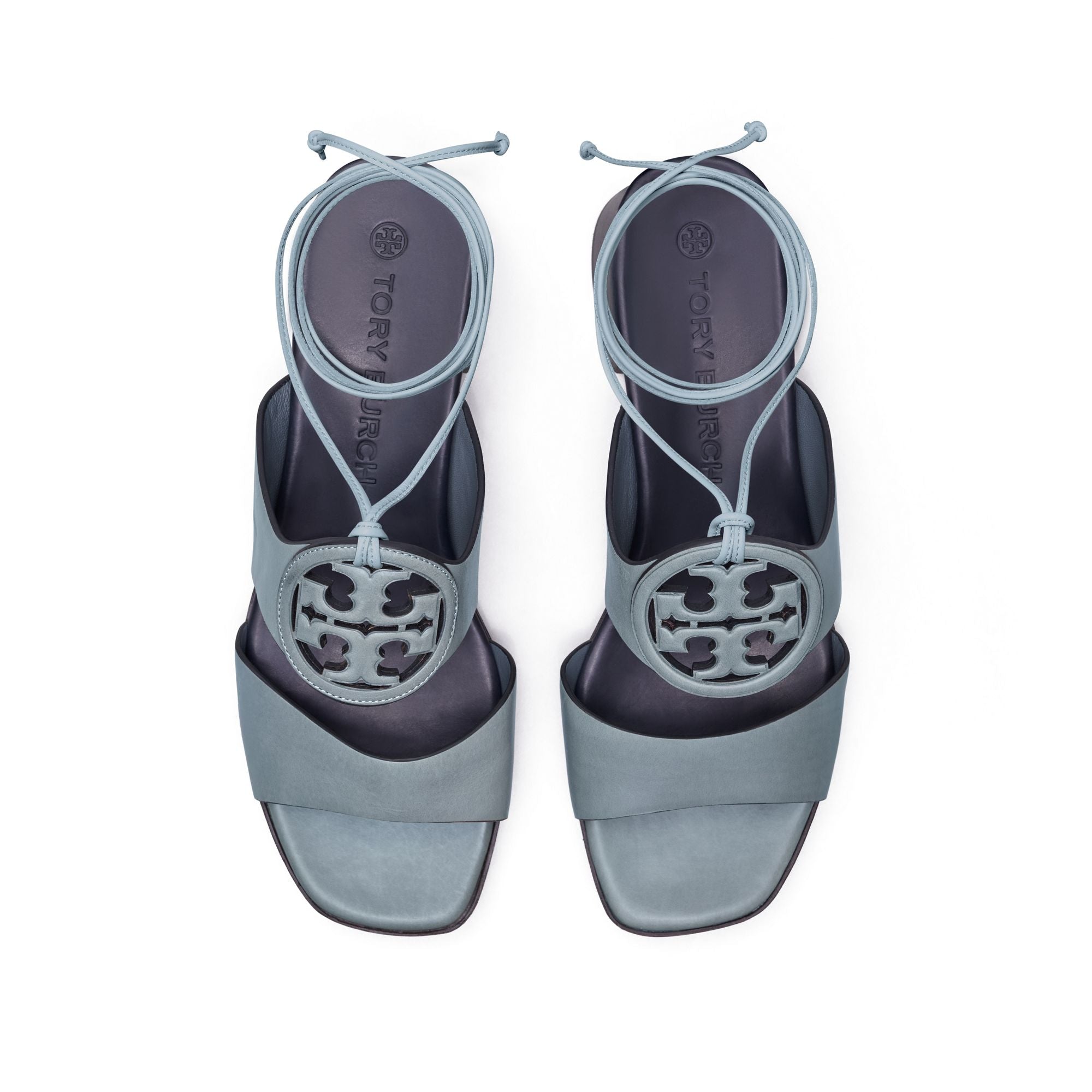 Women Bombe Miller Heel Sandal - Light Blue / Perfect Navy