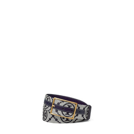 Women 1.5"  T Monogram Belt - Tory Navy