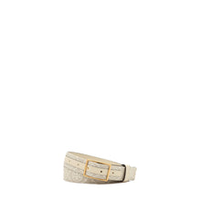 Women 1" T Monogram Belt - Ivory