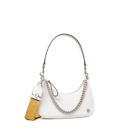 Women Small Mercer Spazzolato Shoulder Bag - White