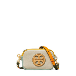 Women Perry Bombe Canvas Mini Bag - Natural