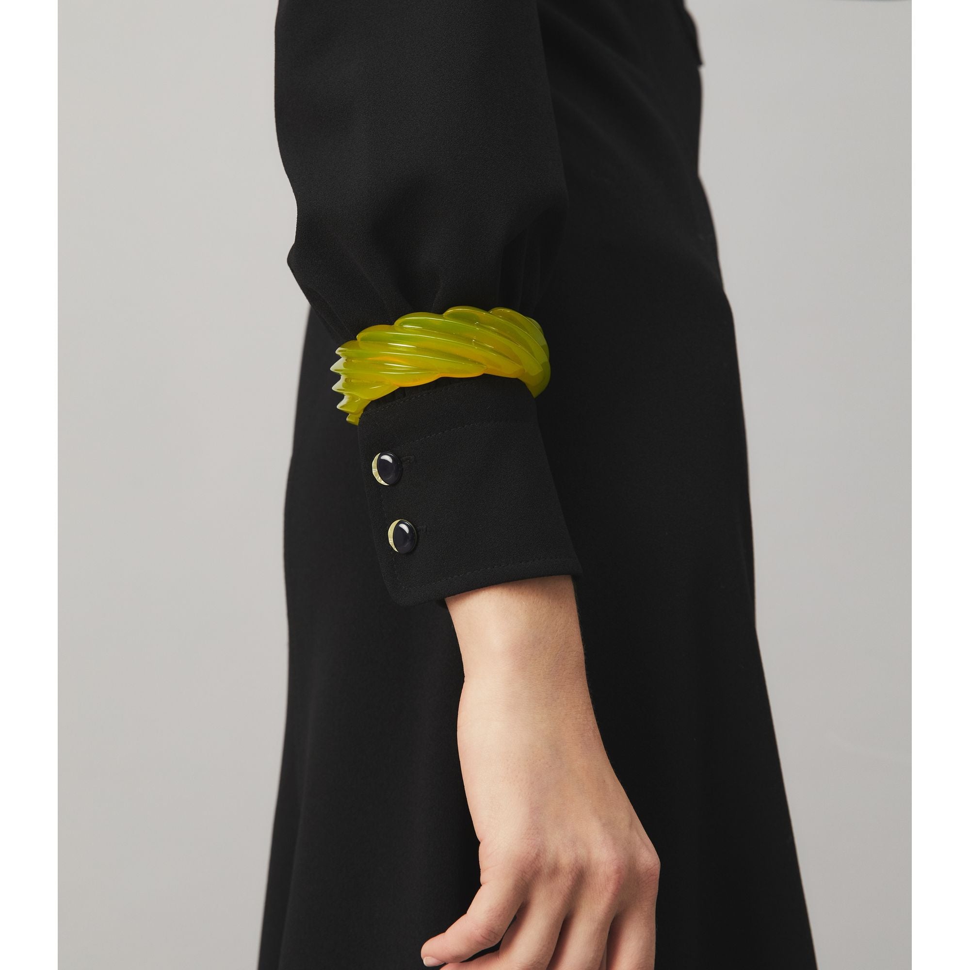 Women Resin Bangle - Acid Green