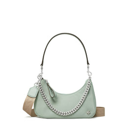 Women Small Mercer Nylon Shoulder Bag - Blue Celadon