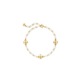 Women Roxanne Chain Delicate Bracelet - Rolled Tory Gold / New Ivory