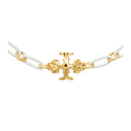 Women Roxanne Chain Delicate Bracelet - Rolled Tory Gold / New Ivory