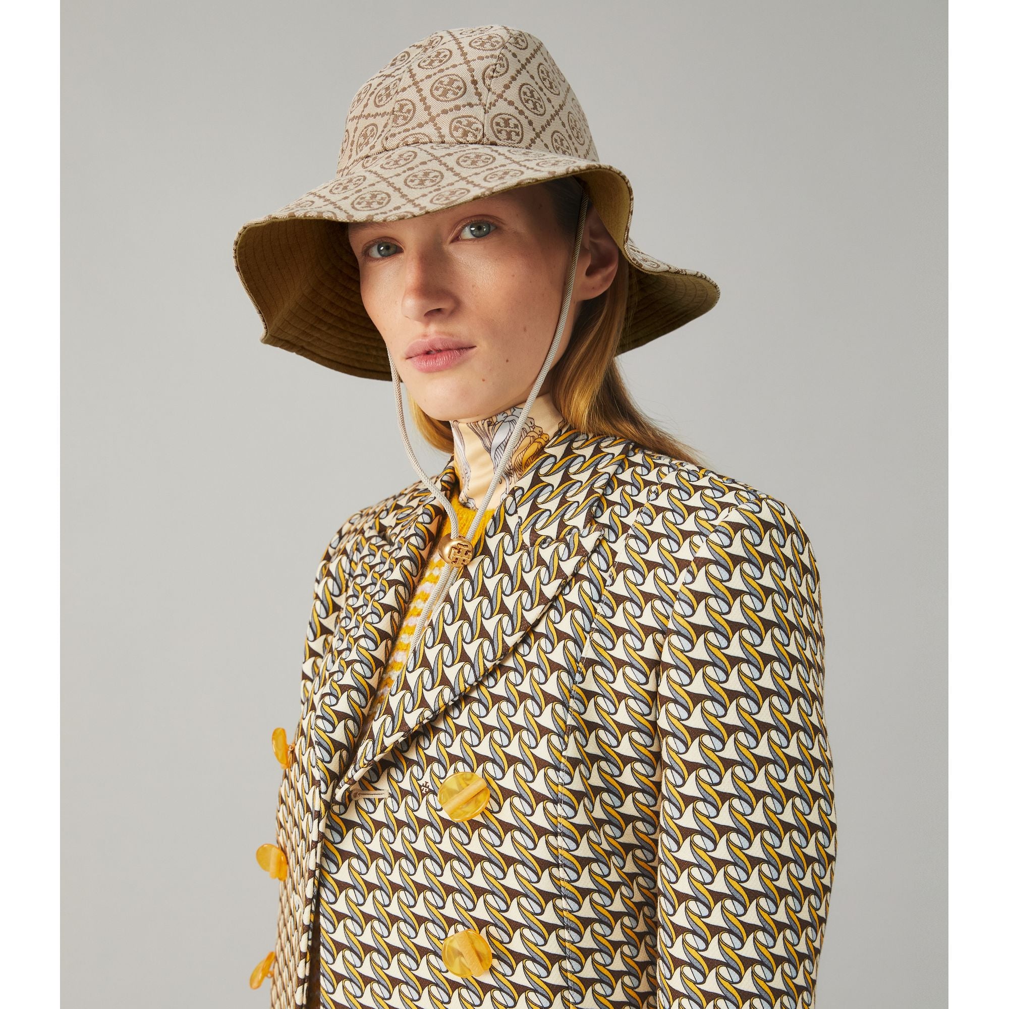 Women T - Monogram Bucket Hat - Hazel