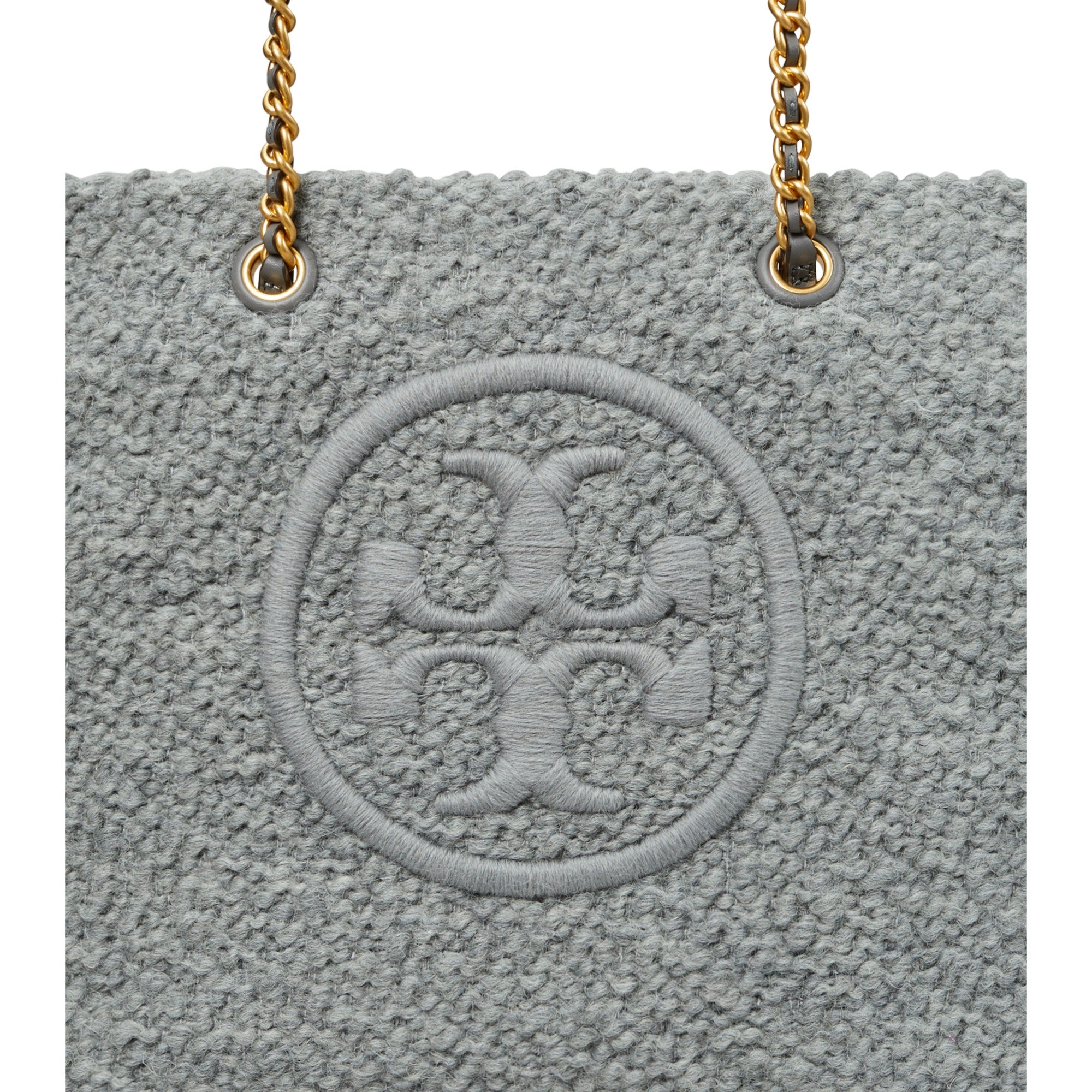 Women Ella Boucle Chain Mini Tote - Carbon