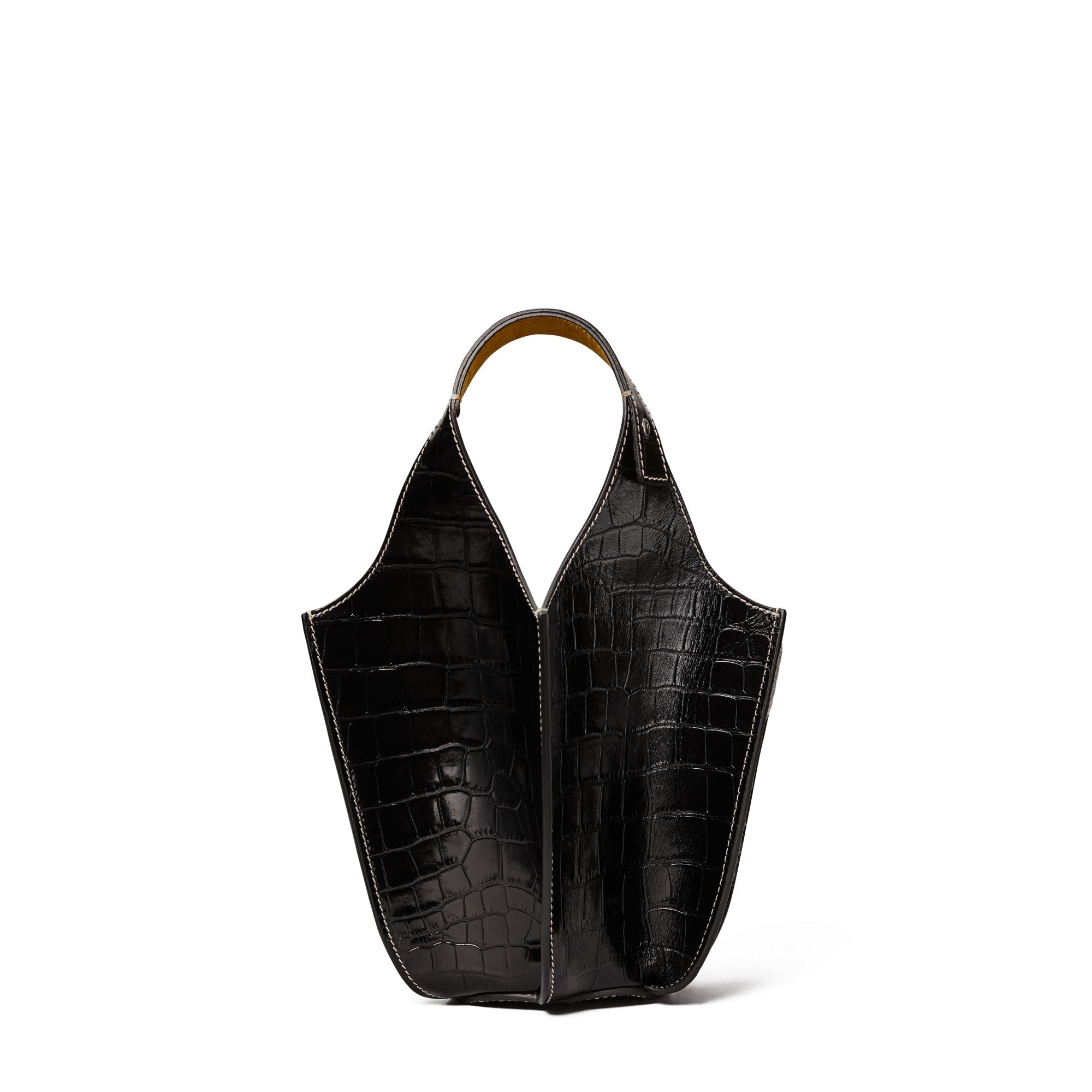 Women Embossed Lampshade Bag - Black