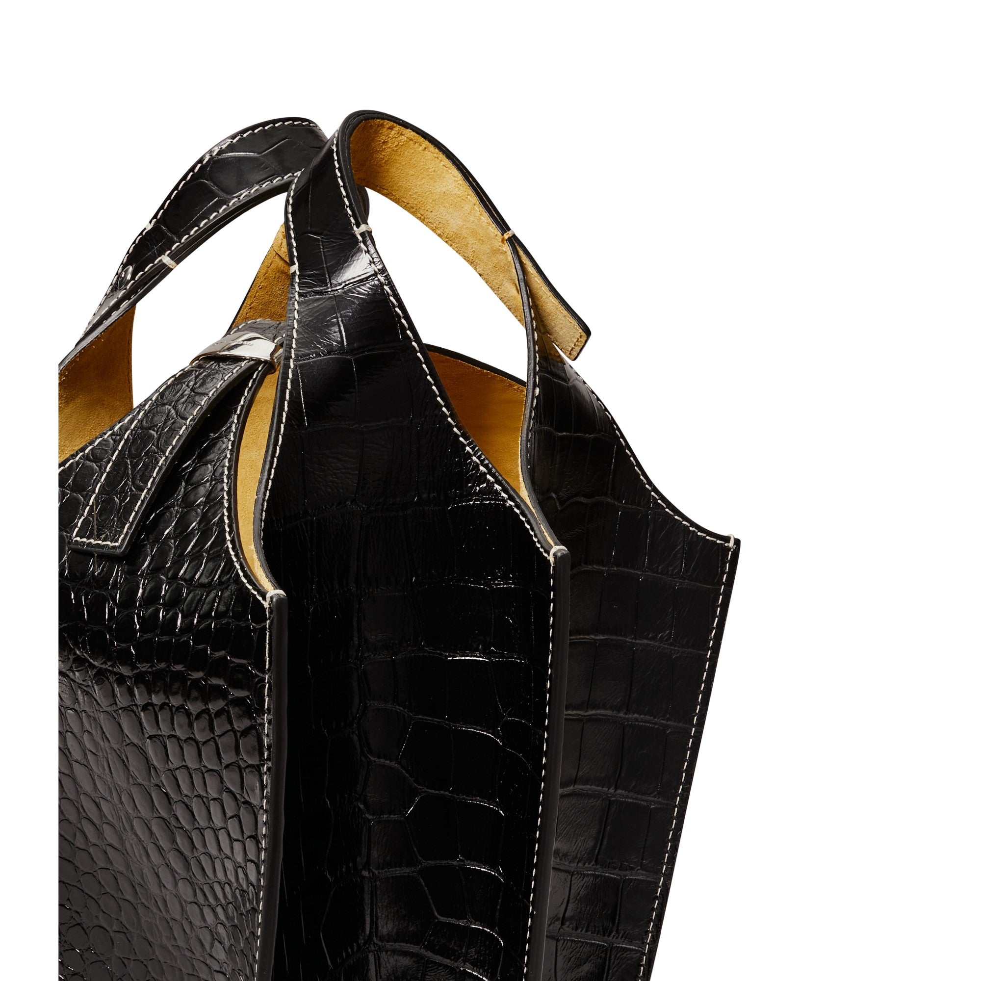 Women Embossed Lampshade Bag - Black