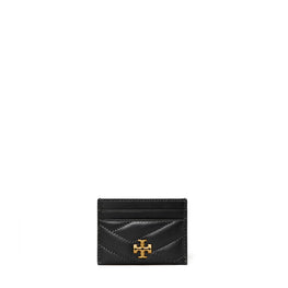 Women Kira Chevron Card Case - Black
