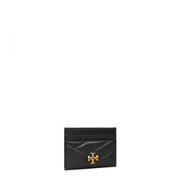 Women Kira Chevron Card Case - Black