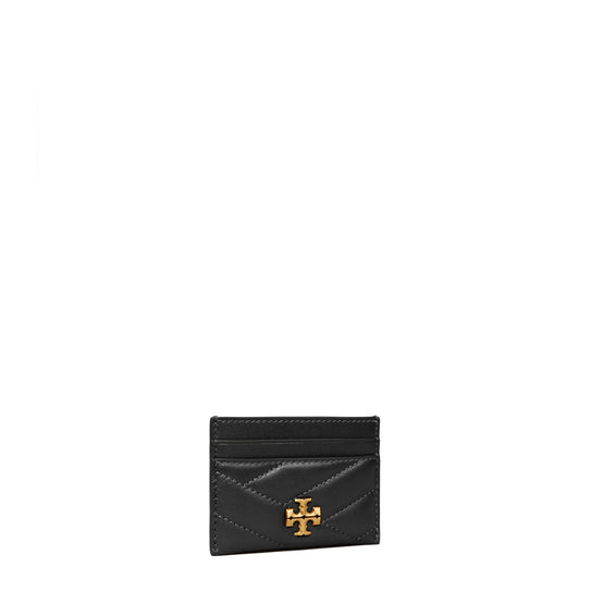 Women Kira Chevron Card Case - Black