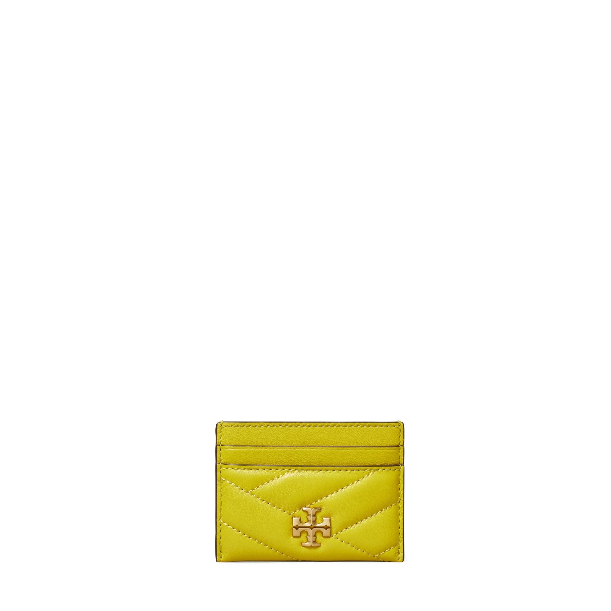 Women Kira Chevron Card Case - Island Chartreuse