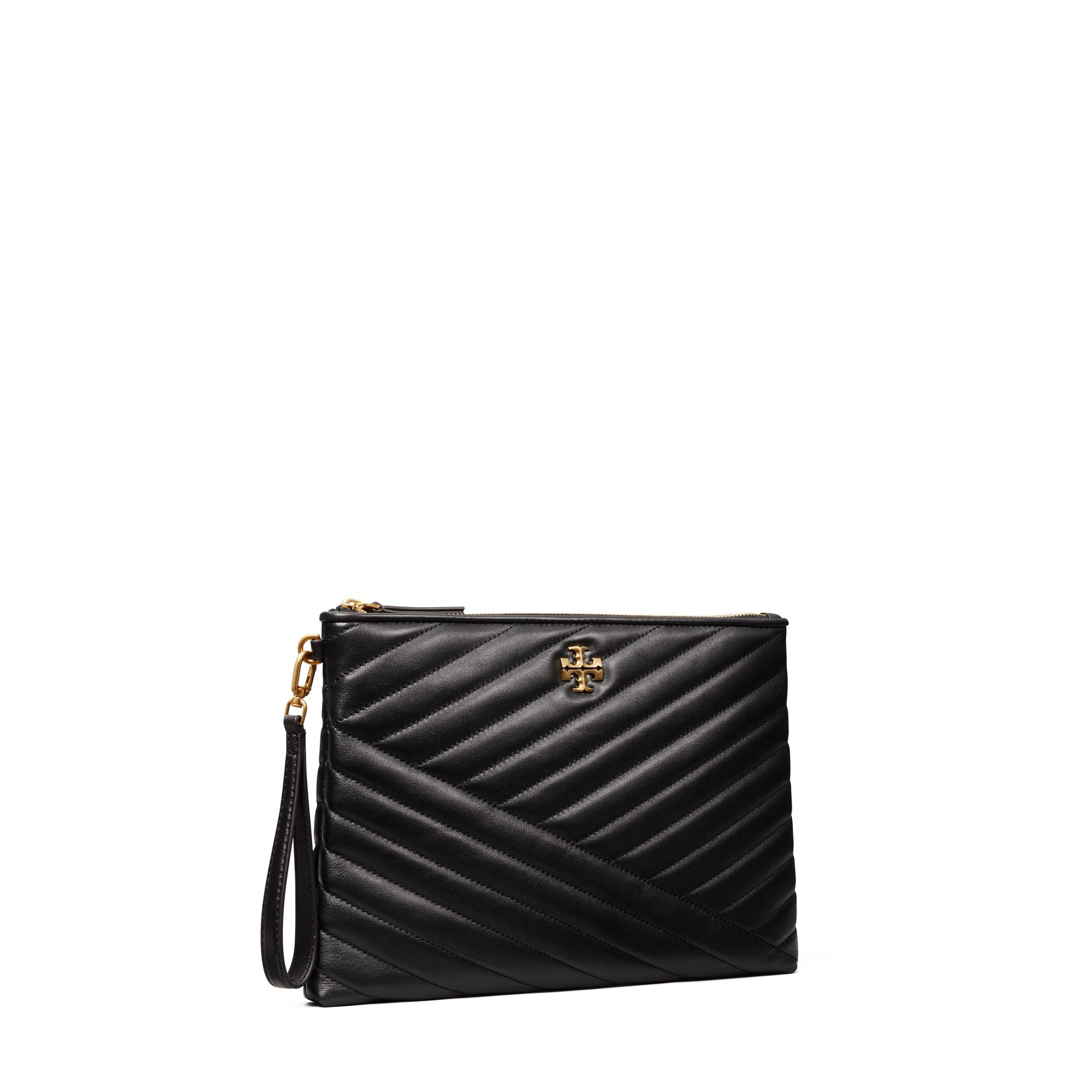 Women Kira Chevron Pouch - Black