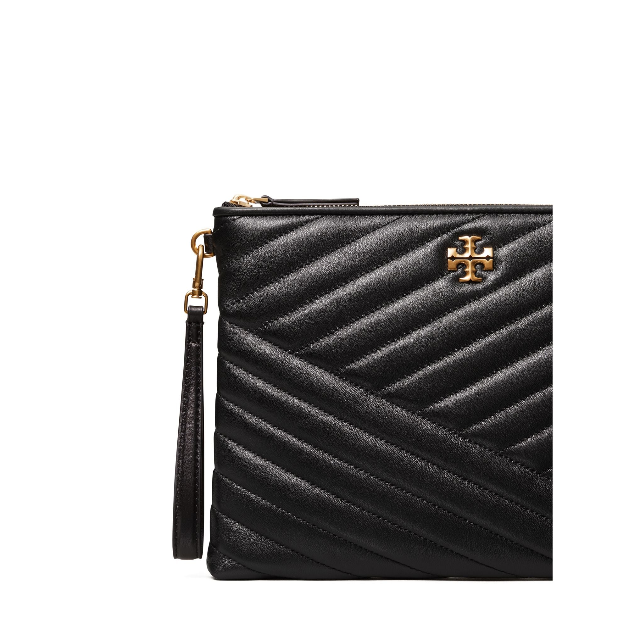 Women Kira Chevron Pouch - Black