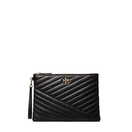 Women Kira Chevron Pouch - Black