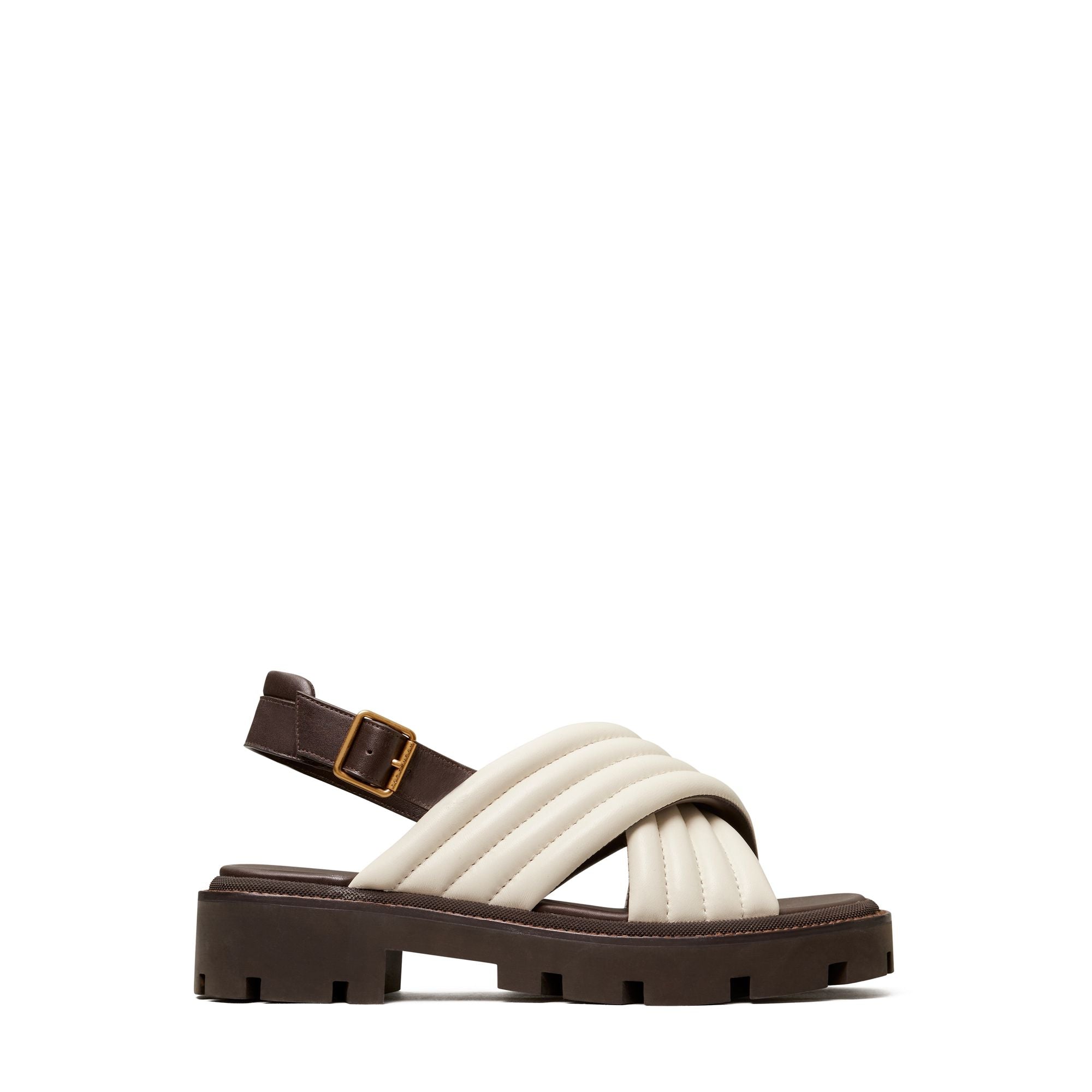 Women Lug Sole Sandal - New Ivory