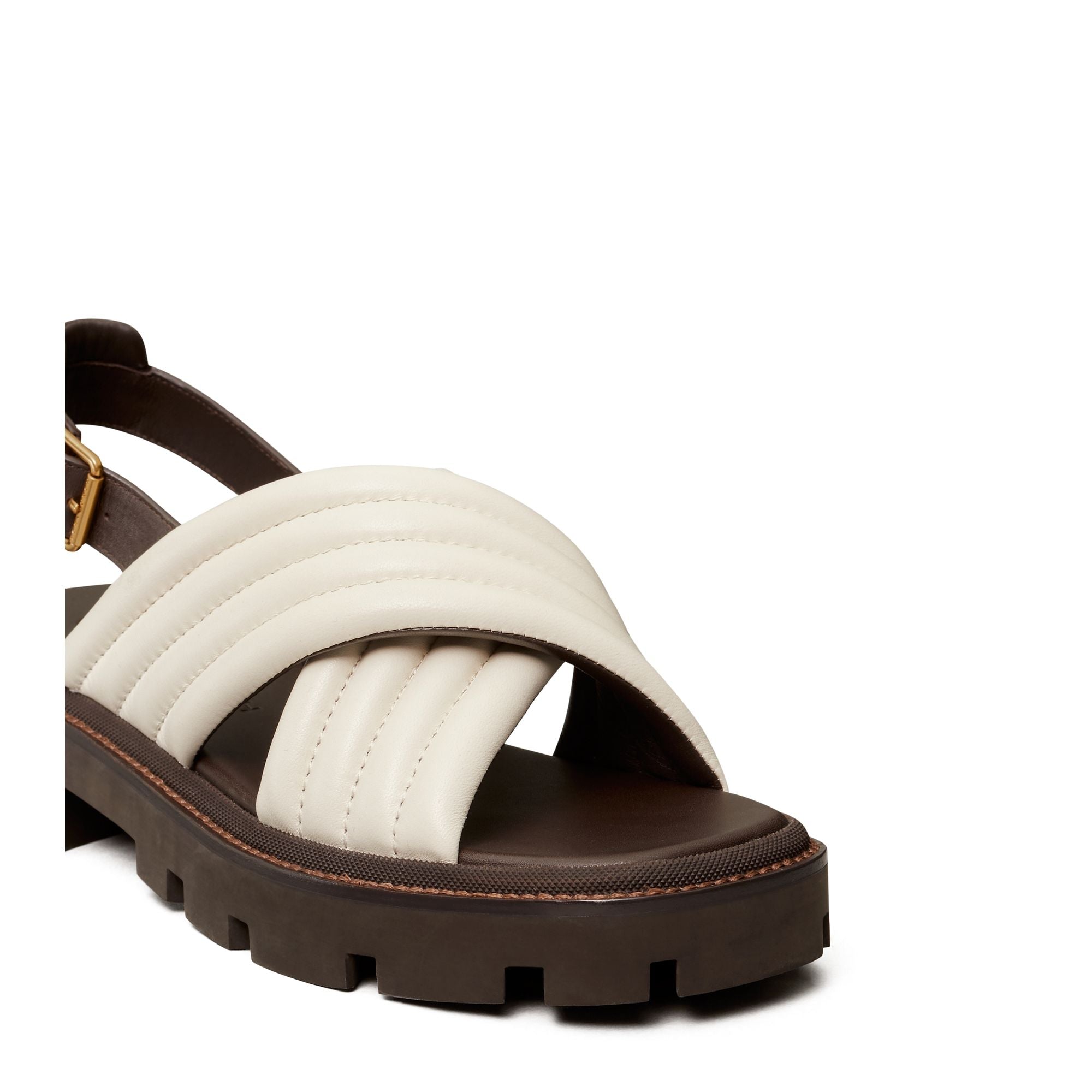Women Lug Sole Sandal - New Ivory