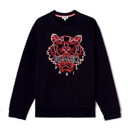 Women Neon Tiger Comfort Sweatshirt - Black