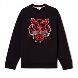 Women Neon Tiger Comfort Sweatshirt - Black