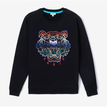 Women Gradient Tiger Sweatshirt - Black