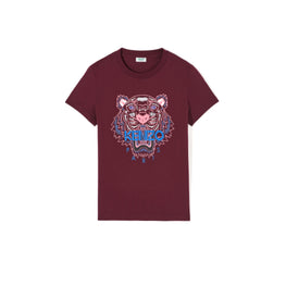 Women Classic Tiger Tshirt - Bordeaux