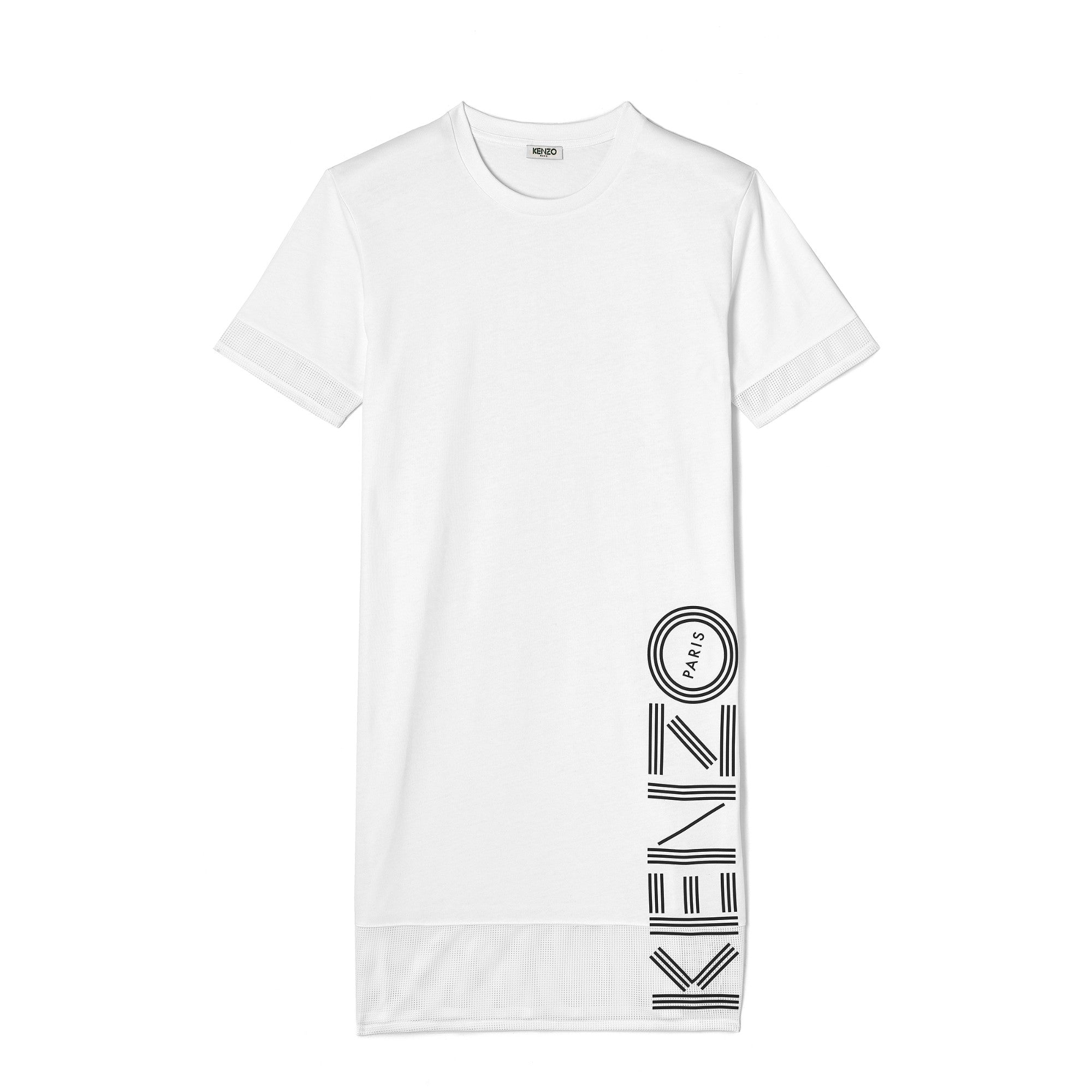 Women Kenzo Sport T-Shirt Dress Mix - White
