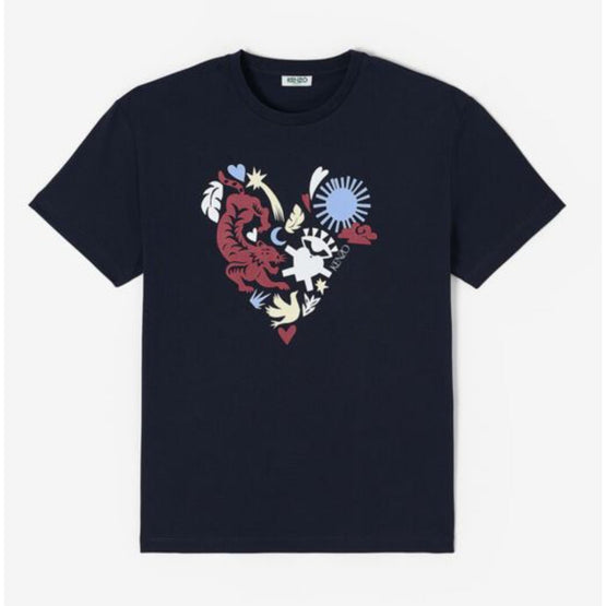 Women Oversize T-Shirt Valentine - Midnight Blue