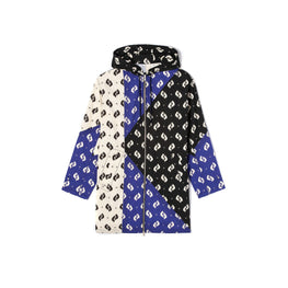 Men Oversized "Ikat" Parka - Off White