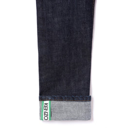 Men Roll Up Slim Jeans - Navy Blue