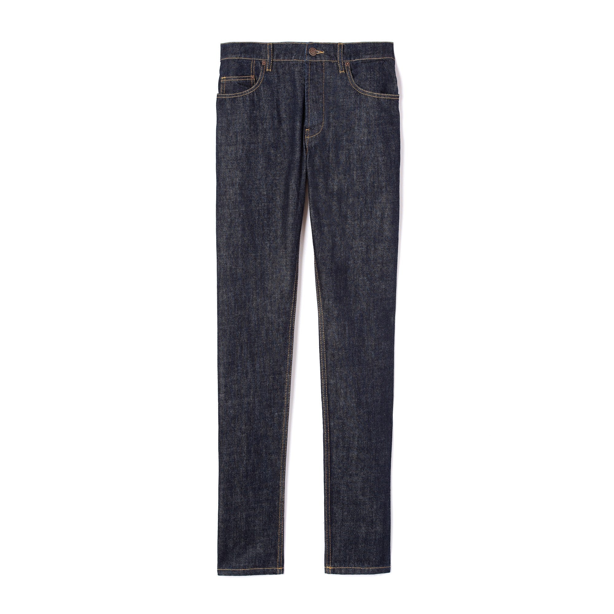 Men Roll Up Slim Jeans - Navy Blue