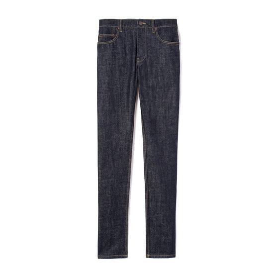 Men Roll Up Slim Jeans - Navy Blue