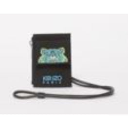 Men Card Holder On Strap - Black