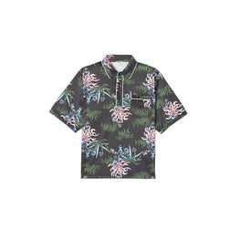 Men Technical All-Over Polo - Black