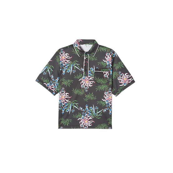 Men Technical All-Over Polo - Black