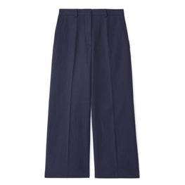 Women Cropped Pants - Navy Blue