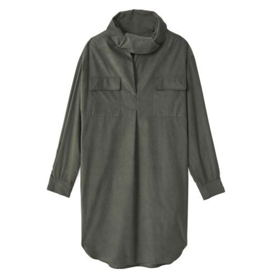 Women Dress Cowl Collar - Fern