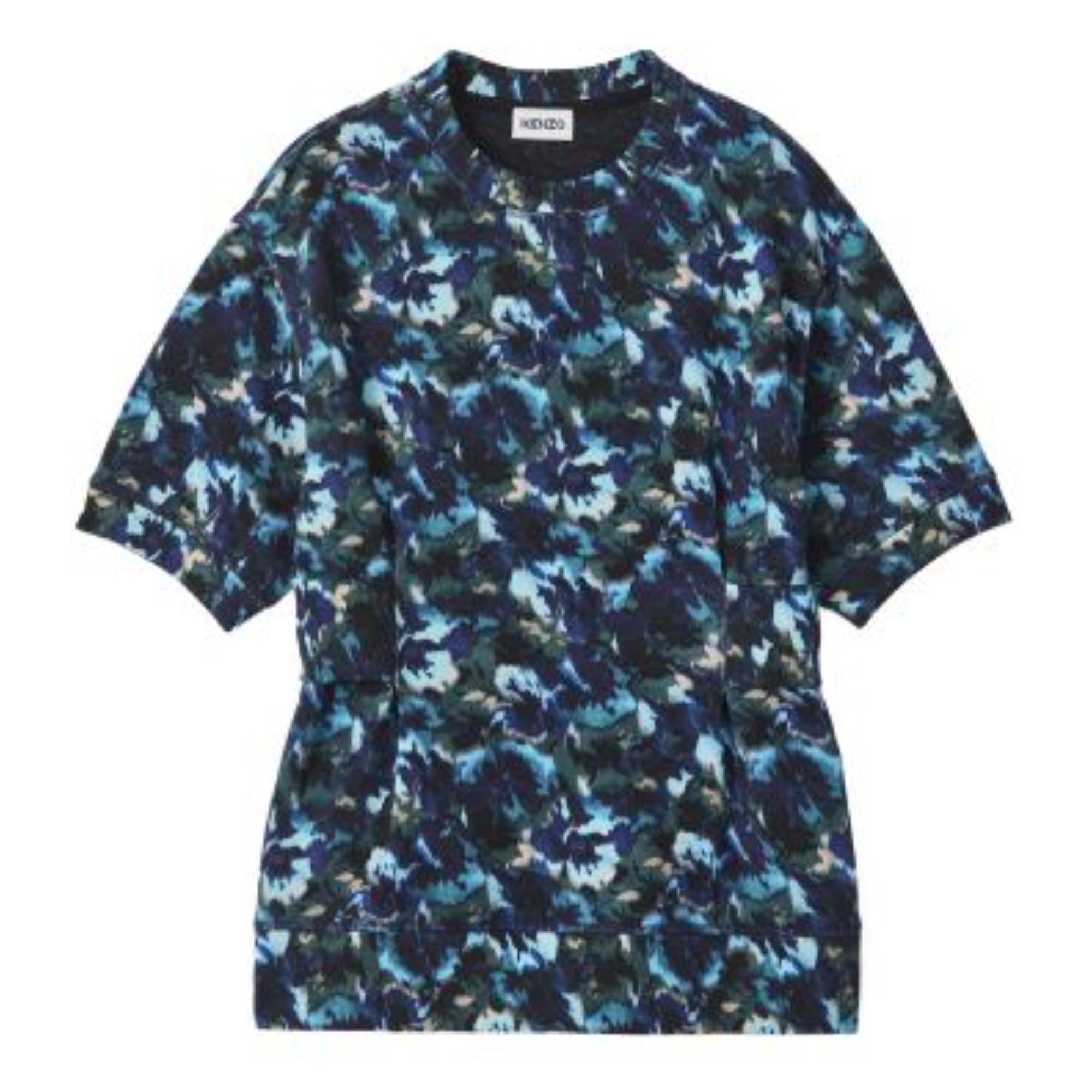 Women Short Sleeves Sw Ribs At Waist - Duck Blue