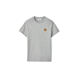 Women Classic Fit Tshirt Tiger Crest - Pearl Grey