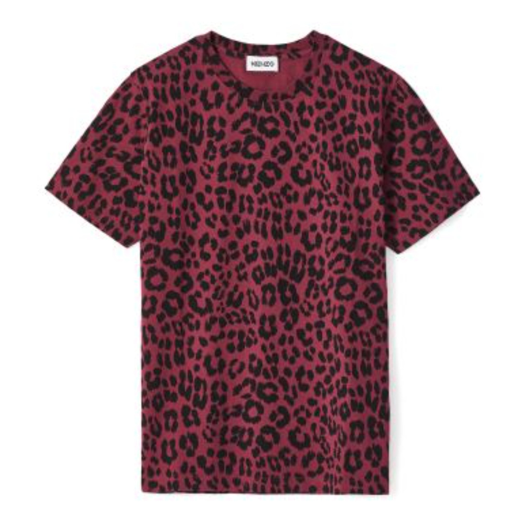 Women Loose Fit T-Shirt All Over - Carmine