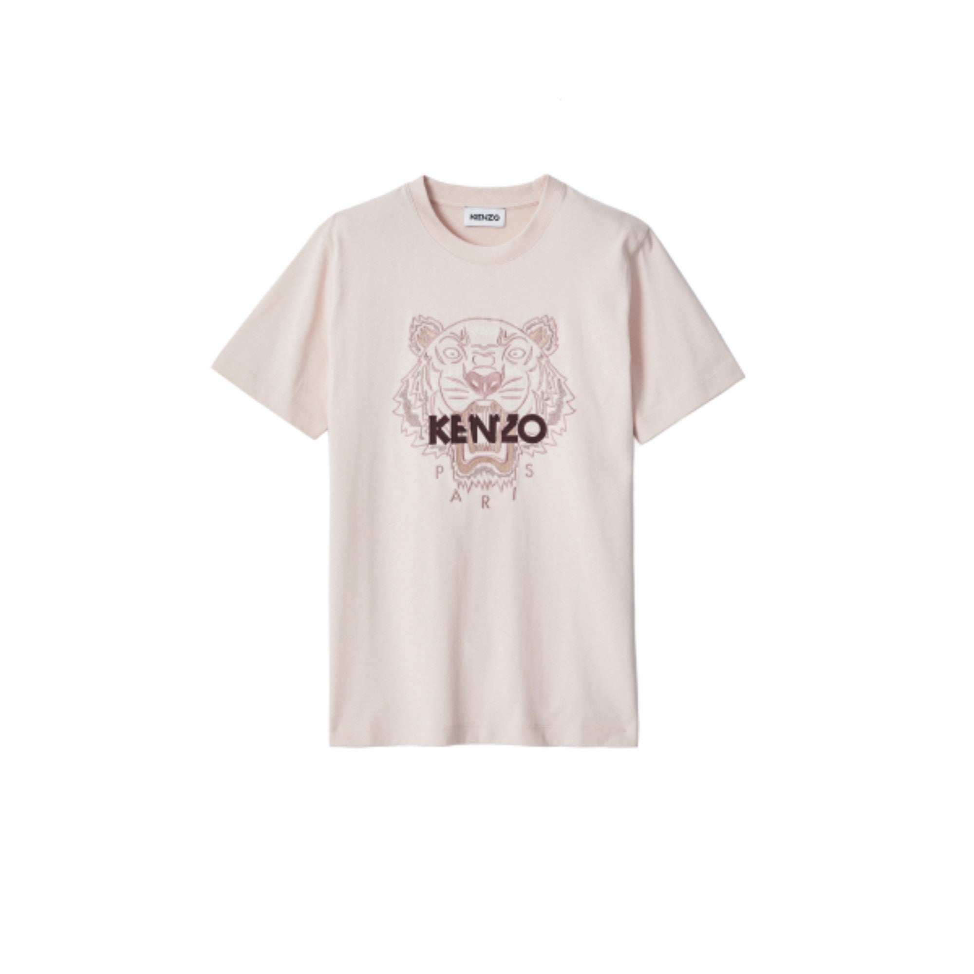 Women Loose T-Shirt Tiger Classic - Faded Pink