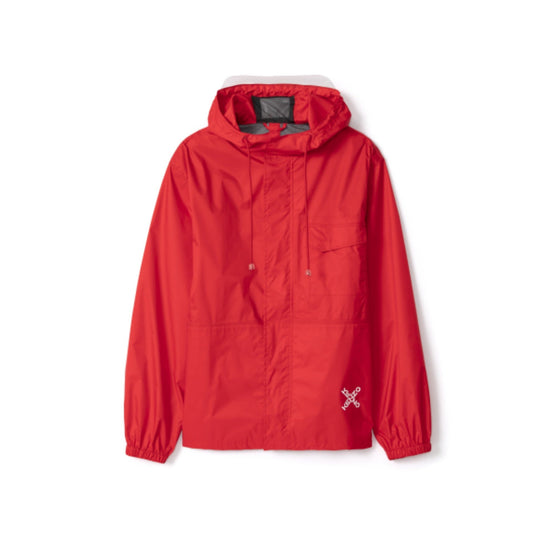 Men Short Scooter Parka - Medium Red