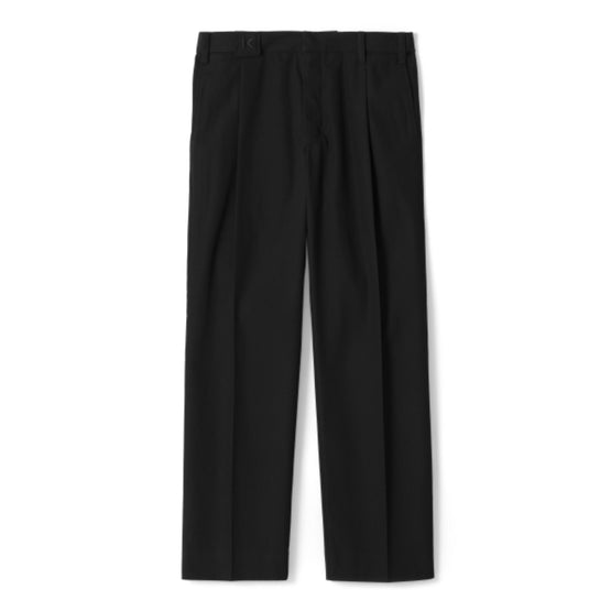 Men Pleated Trouser - Black