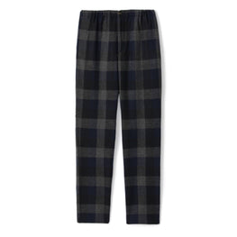 Men Check Wool Jogging - Navy Blue