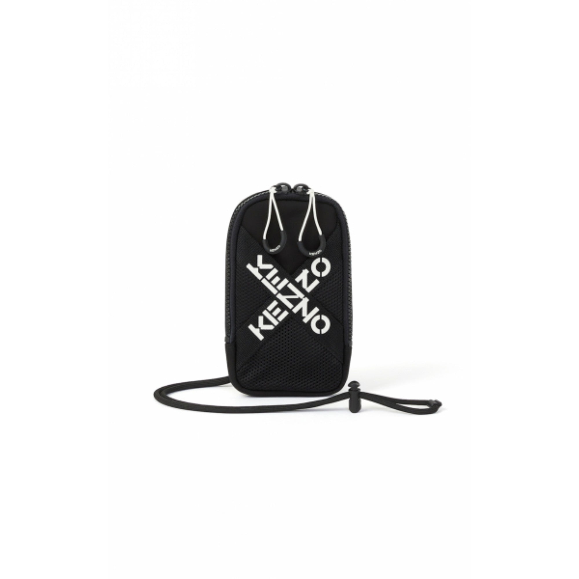 Men Phone Holder On Strap - Black