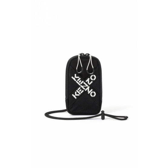 Men Phone Holder On Strap - Black